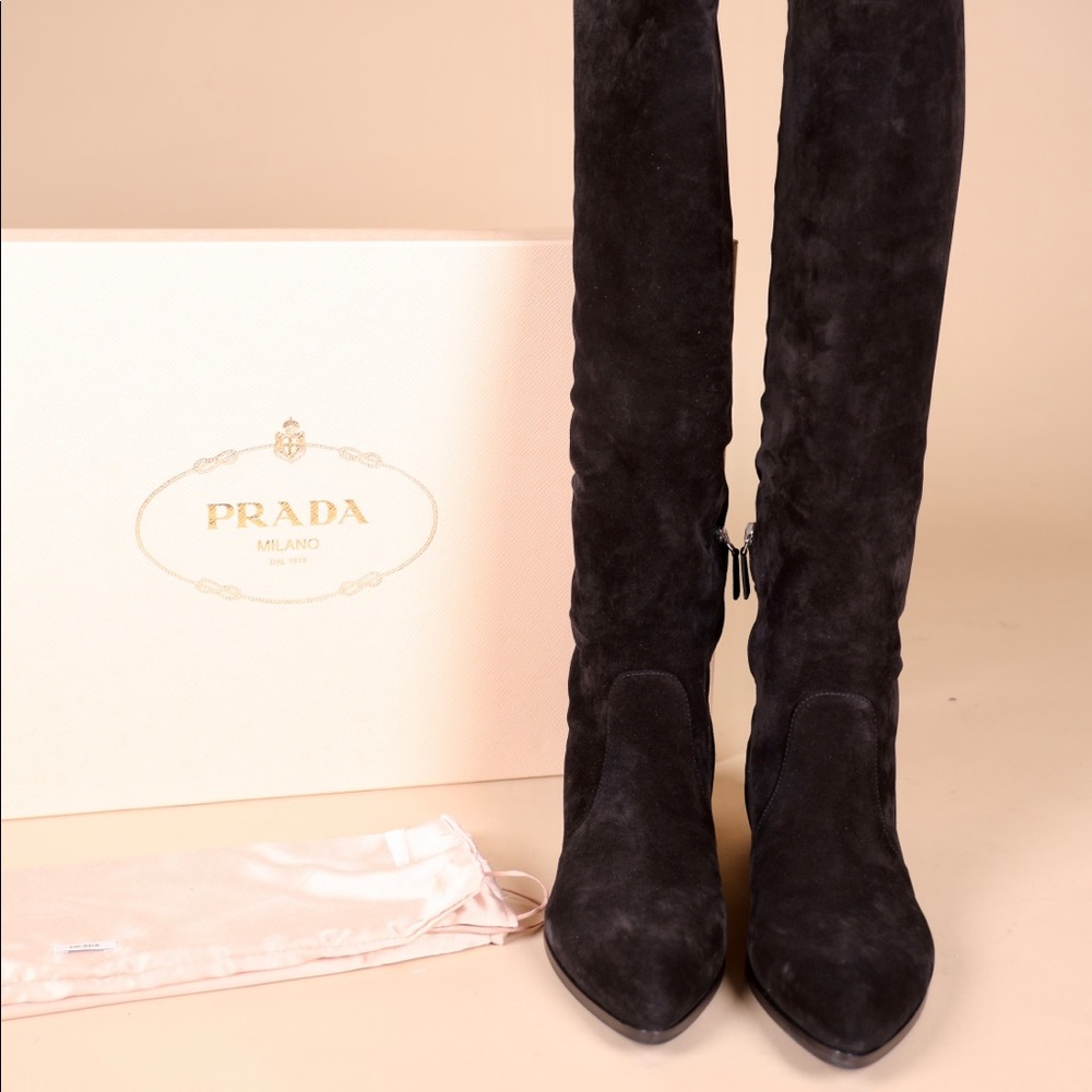 Prada Suede Boots -  New Never Worn!